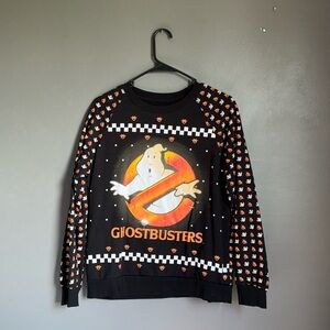 Ghostbusters sweater. Size medium. Lights don’t work, might need new batteries.